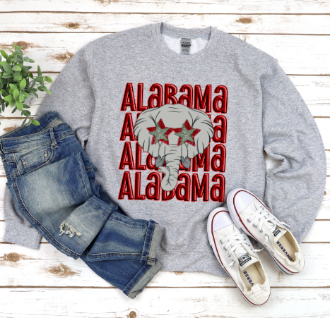 Preppy Alabama Crewneck Sweatshirt