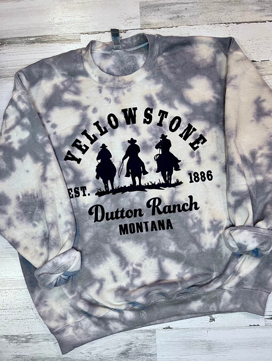 Yellowstone Cow Print Crewneck