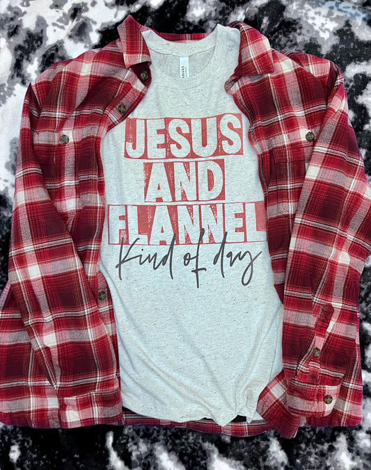 Jesus and Flannel Tee