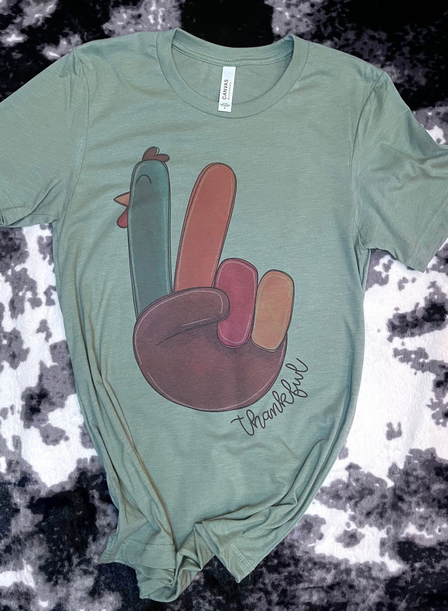 Turkey Peace Sign Tee